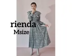 【値下げ】rienda❣️パイピングフラワーワンピース