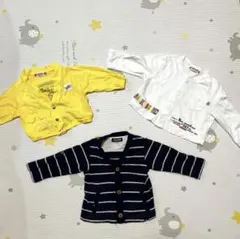 80センチ カーディガン セット 幼児 春 秋 ボーダー セット まとめ ベビー