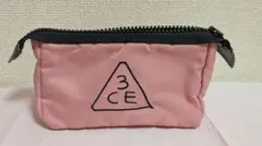 3CE ピンク ナイロンポーチ 使用感ありのサムネイル