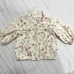 conoco 花柄 ジップアップジャケット 80