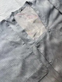 道行　正絹　裄67.5 ブルーグレー