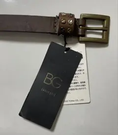 BG スタッズ付きブラウンベルト Fサイズ