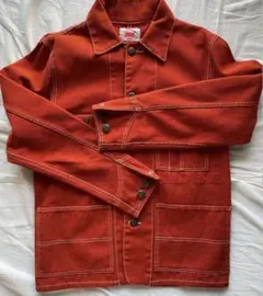 ROUND HOUSE/カバーオール/M レッド オレンジ