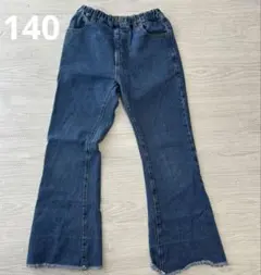 CIAOPANICTYPY 140cm フレアデニム 裾フリンジ