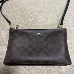 COACH コーチ ショルダーバッグ シグネチャー ブラウン