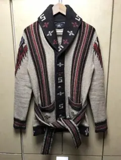 ダブルアールエルショールカラーロングカーディガン