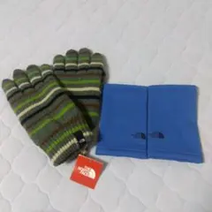 ノースフェイス ボーダーニットグローブ イージーハンドウォーマー セット