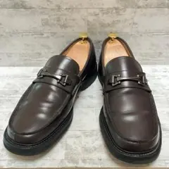 【良品】REGAL 26.5㎝ Uチップ ビットローファー ダークブラウン