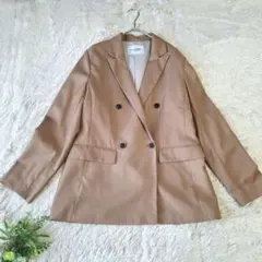 le.coeur blanc ダブルブレストテーラードジャケット ベージュ 38