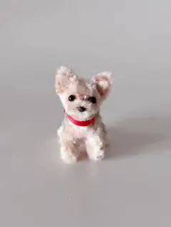 モールアートアニマル　犬　小さなヨーキー☆おすわり