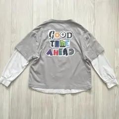 美品★GENERATOR ジェネレーター レイヤードロンT 130 グレージュ