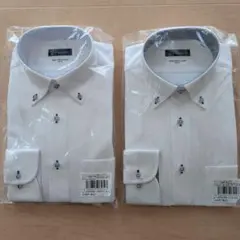 ノンアイロンワイシャツ　 2枚セット i-shirt　ホワイト