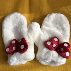 専用です【美品】東京ディズニーリゾート　ミニー　もこもこ　手袋　ミトン　大人用