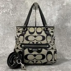 y2k coach signature 2way shoulder bag