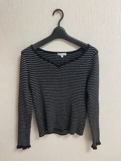 ハートネック ニット