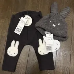 プティマインmiffy パンツと帽子セット