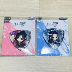 魔道祖師 公式茶屋 箔押し風缶バッジ 魔導学園ver.B藍曦臣　4点 魔道祖師 茶屋 箔押し風カンバッジ 缶バッジ 魔道学園ver.B 金子軒 14