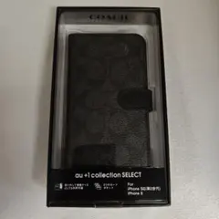 （a1）COACH手帳型ケース iPhone SE/8/7用 ブラック