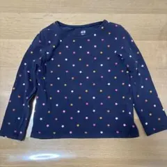《美品》H&M オーガニックコットン 星柄ロンT 100