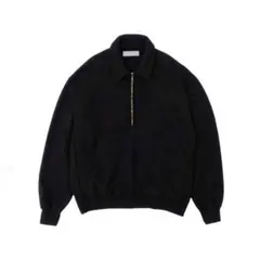 1LDK UNIVERSALPRODUCTS ハーフジップスウェットブラックS