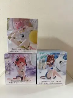 五等分の花嫁　Desktop Cute フィギュア　中野一花、中野ニ乃、中野三玖