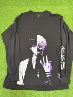 東京喰種 金木研 ロンT 長袖　日本未発売Tokyo Ghoul アニメT 黒のサムネイル