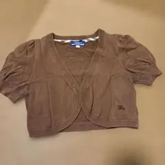 バーバリーブルーレーベル 半袖カーディガン サイズ38