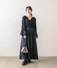 mystic(ミスティック) ジャガード切替ワンピース