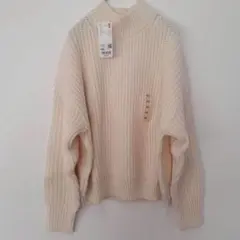 【未使用】UNIQLO ユニクロ ローゲージ ニット 白 XXL
