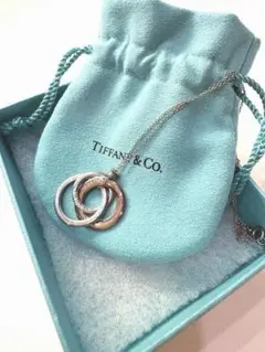 ✨極美品✨ ティファニー ネックレス インターロッキング ダブルリング