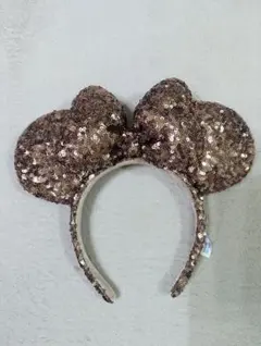 TDR ディズニーリゾート キラキラ スパンコール カチューシャ ピンクふっくら