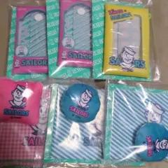 リカちゃん　くじ　セーラーズ　ブランケット　クッション　ミニクリアポーチ