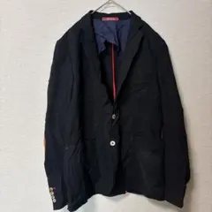 ZARA MAN 【サイズ44】 ネイビー テーラードジャケット メッシュ 軽量