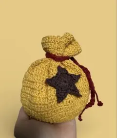 【再販】【おまけ付き！】　ベル袋風　かぎ針　ハンドメイド　編み物