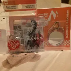 Snow Man ON クリア&ミラーステッカー 佐久間大介 フォトフレーム付き