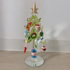 函館クリスマスファクトリー　ガラス製クリスマスツリー 20cm