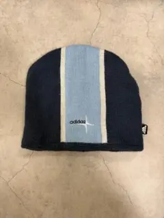 adidas ストライプニット帽 フリーサイズ