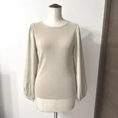 [新品]ユナイテッドアローズ　グリーンレーベルリラクシング　ブラウス　ベージュ