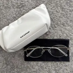 【美品】BLUE ELEPHANT EGGHEAD silver メガネ