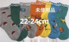 H＆M ポケモンコラボ ソックス 靴下 7足セット 未使用品 22-24cmのサムネイル
