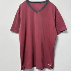 早い者勝ち✨UNIQLO【M】ユニクロ メンズ Vネック ボーダーTシャツ