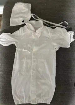 Disney セレモニードレス 新生児 50〜60サイズ 帽子付き ミッキー柄