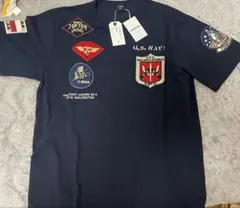 2XL AVIREX 半袖 ポロシャツ 背面刺繍 ワッペン 海軍 - メルカリ