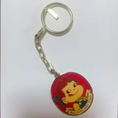 【希少】不二家　ぺこちゃん　キーホルダー　昭和レトロ