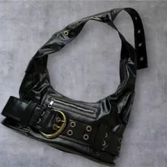 2wayバッグ 小さめ 甘辛 ハンドバッグ Y2K パンク系 00s 高見え