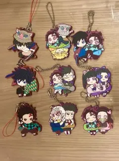 鬼滅の刃ラバーストラップ　9個セット
