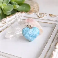 天然石ラリマー 大粒17ミリ ネックレス ハンドメイド - メルカリ