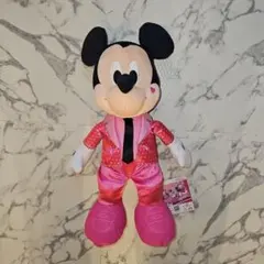 ミッキーマウス ぬいぐるみ ピンクスーツ