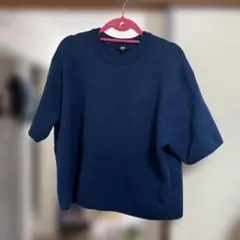 UNIQLO XL ユニクロ ウォッシャブルミラノリブセーター 半袖