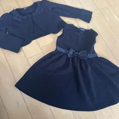 ブラック　ドレス ジャケット セット　フォーマル　110cm